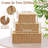 3 Pcs Cable Management Box Synthetic Rattan Cord Organizer Box Cable Hider Box Storage Wire Box With 2 Open Slots For Home Office Desk Computer TV Wires USB Hub ,Small,Medium,Large