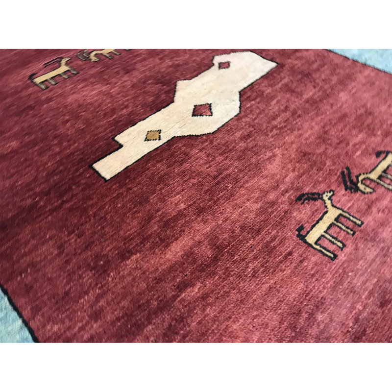 Hand-Knotted High-Quality Rust Area Rug