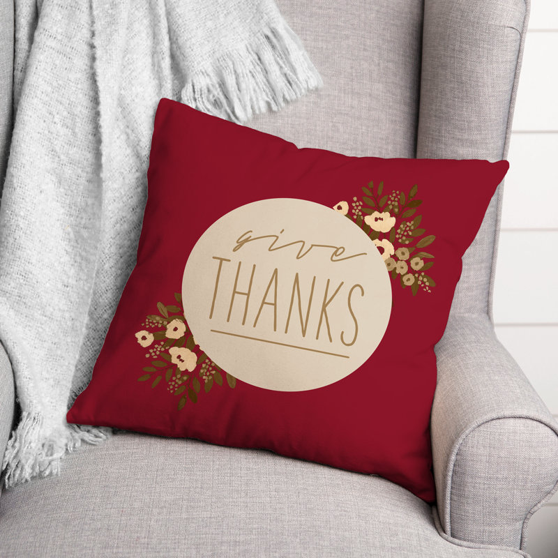Coussin 5 fleurs, H 18 po x l 18 po