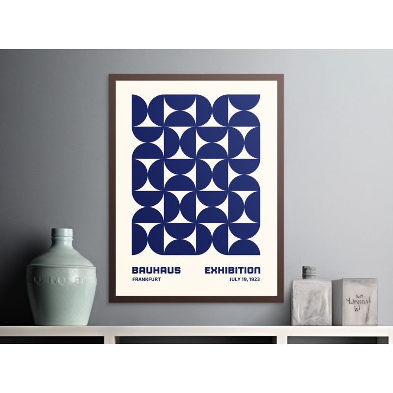 Frieder Single Picture Frame Print, White/Blue, 60.96 cm H x 40.64 cm W