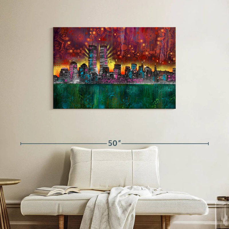 Sireci Skyline, 26" H x 39" W