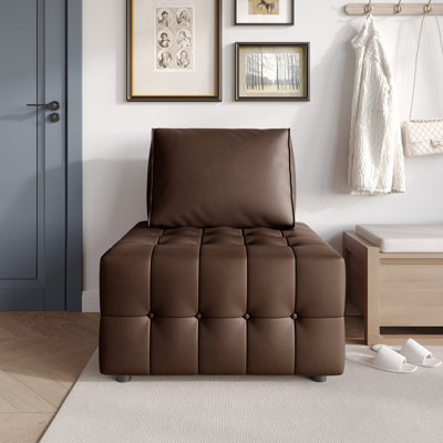 Chair In Brown Pu