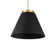 Bentley 1 - Light Black/Aged Brass LED Single Pendant