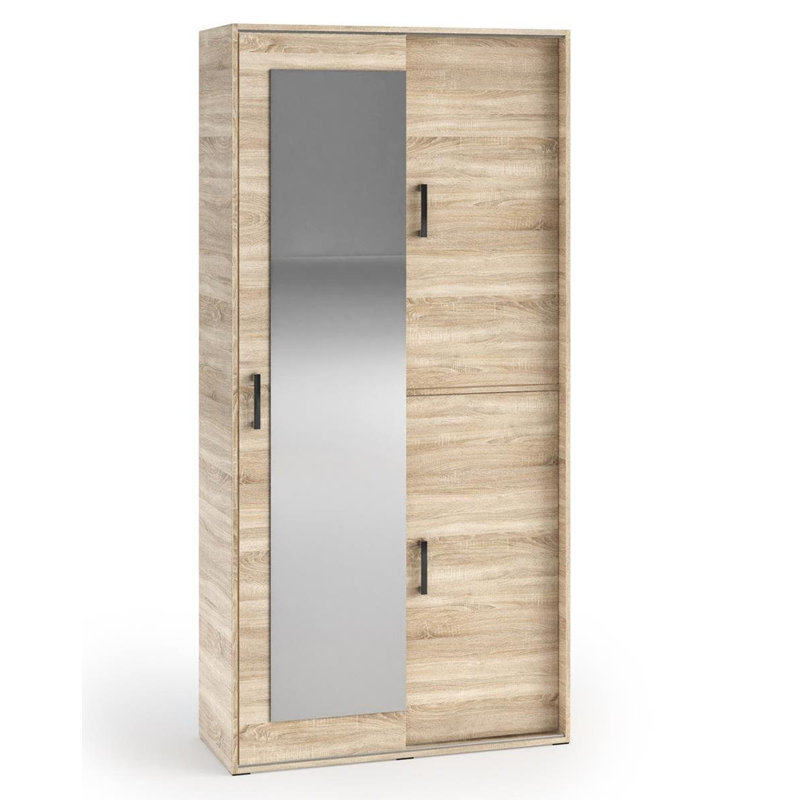 Arawn 2 Door Sliding Wardrobe, Natural