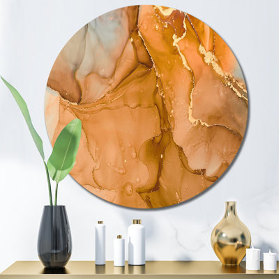 Brown Luxury Abstract Fluid Art III " Brown Luxury Abstract Fluid Art III "