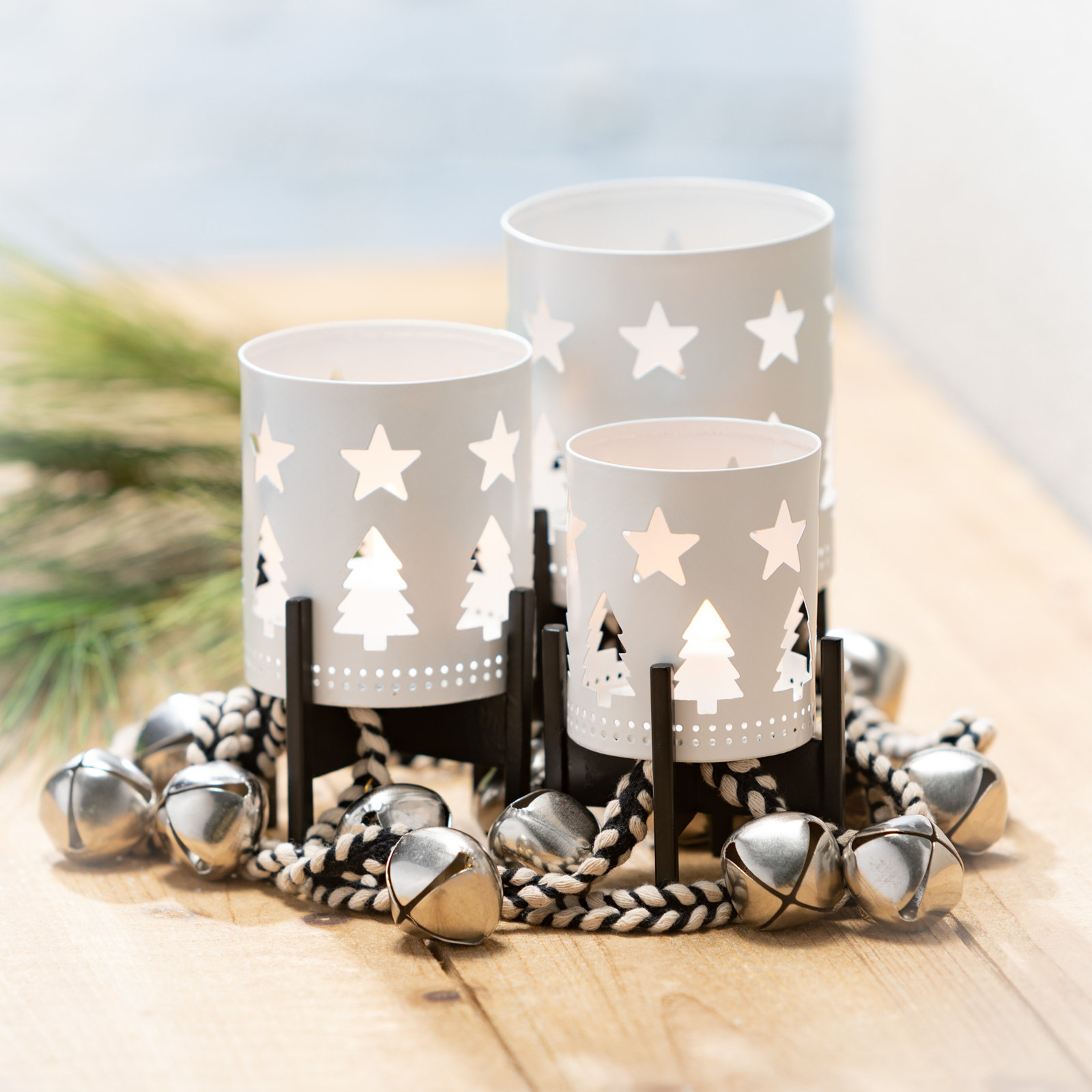 75" Silver Jingle Bell Novelty Garland