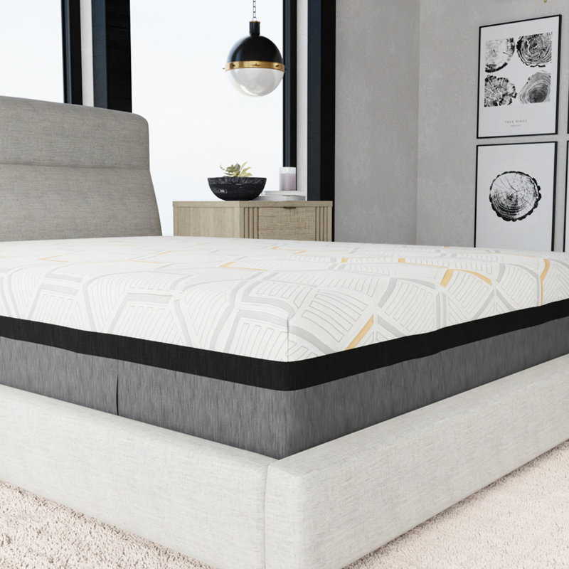 Matelas en mousse viscoélastique gélifiée 14 "avec support de bord et avantages