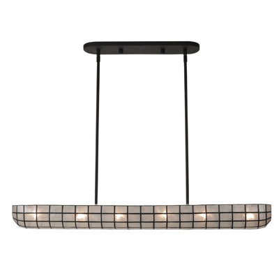Sanibel 1 LT Matte Black Linear Pendant Kalco