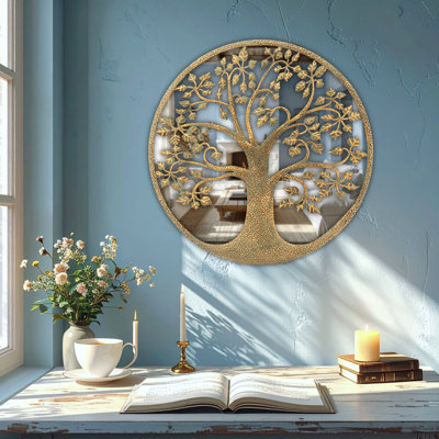 Miroir mural arbre de vie, 23,5 po