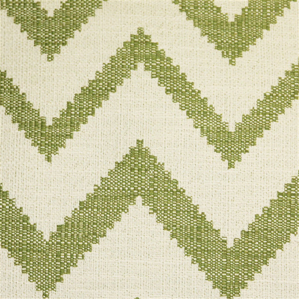 Coussin en coton «Lorenzo Zigzag», vert