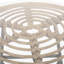Table d'appoint tendance avec plateau en verre trempé stable et structure en acier robuste et élégante.