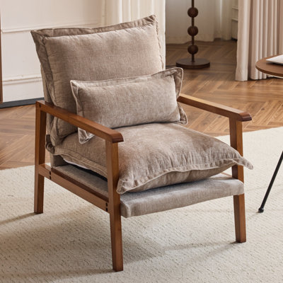 Chaise avec accoudoirs Masson Chenille