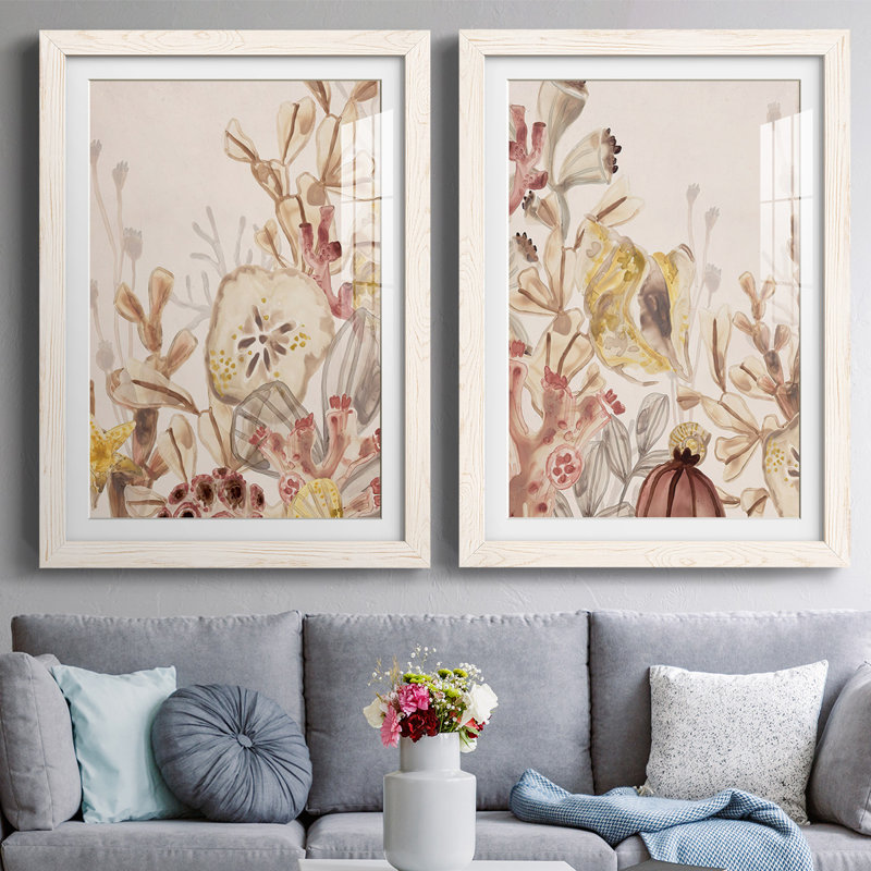 «Ocean Nostalgia I», reproduction encadrée de qualité supérieure - prête à être accrochée, Blanc