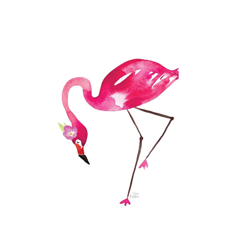 Flamant rose, H 18 po x l 12 po x 1,5 po