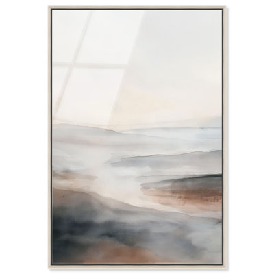 Desert Mirage High-Gloss Frameless Acrylic Glass Wall Art Abstract Print by Oliver Gal, Ready to Hang, 10 x 15