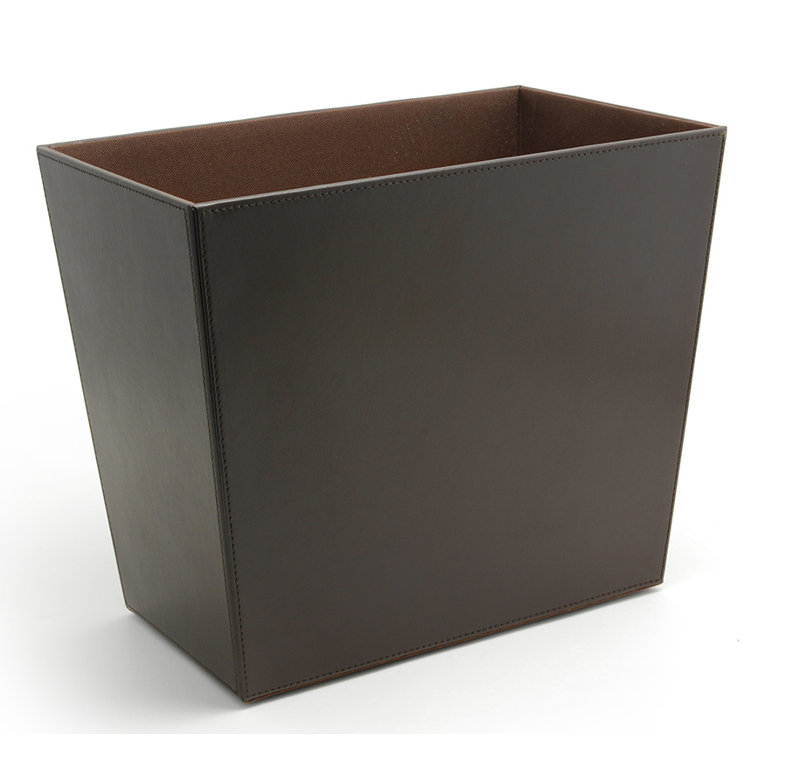 Poubelle de recyclage en plastique 4,25 gallons London, Brun