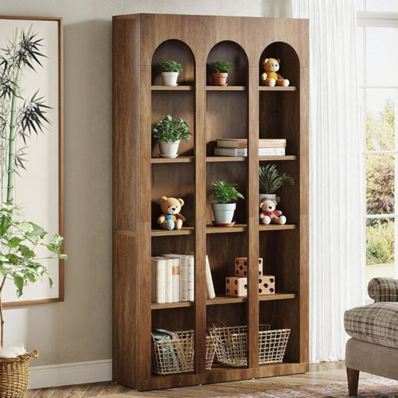 Bookcase with 4 Shelf, Brown