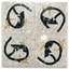 6.3 in. x 6.3 in. Polished Marble Tile