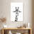 Brampt Happy Giraffe In Black And White-108439496