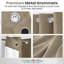 Panneau de rideau simple occultant et isolant en lin de couleur unie avec œillets-75079340-75079342