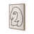 Brushed Gold Single Picture Framed Paper