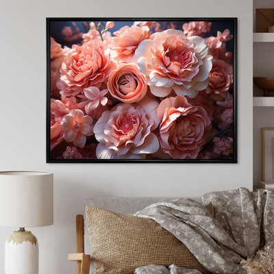 Attenweiler - bouquet de fleurs roses - harmonie délicate I - impression