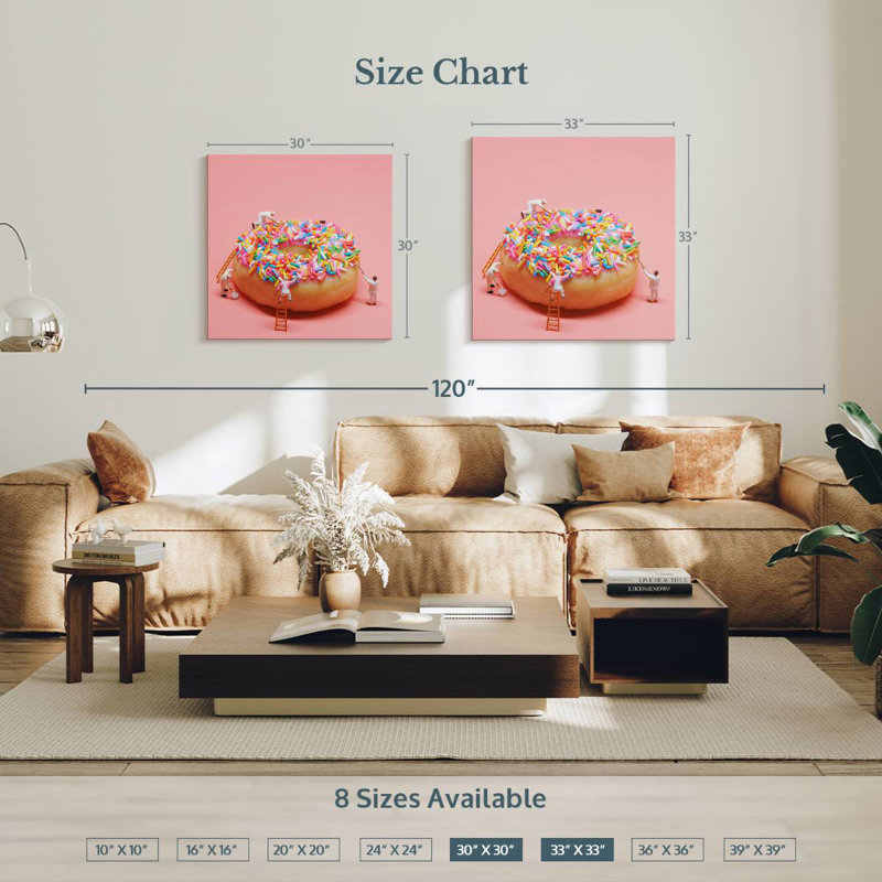 Yarlin Doughnut Construction, 30" H x 30" W