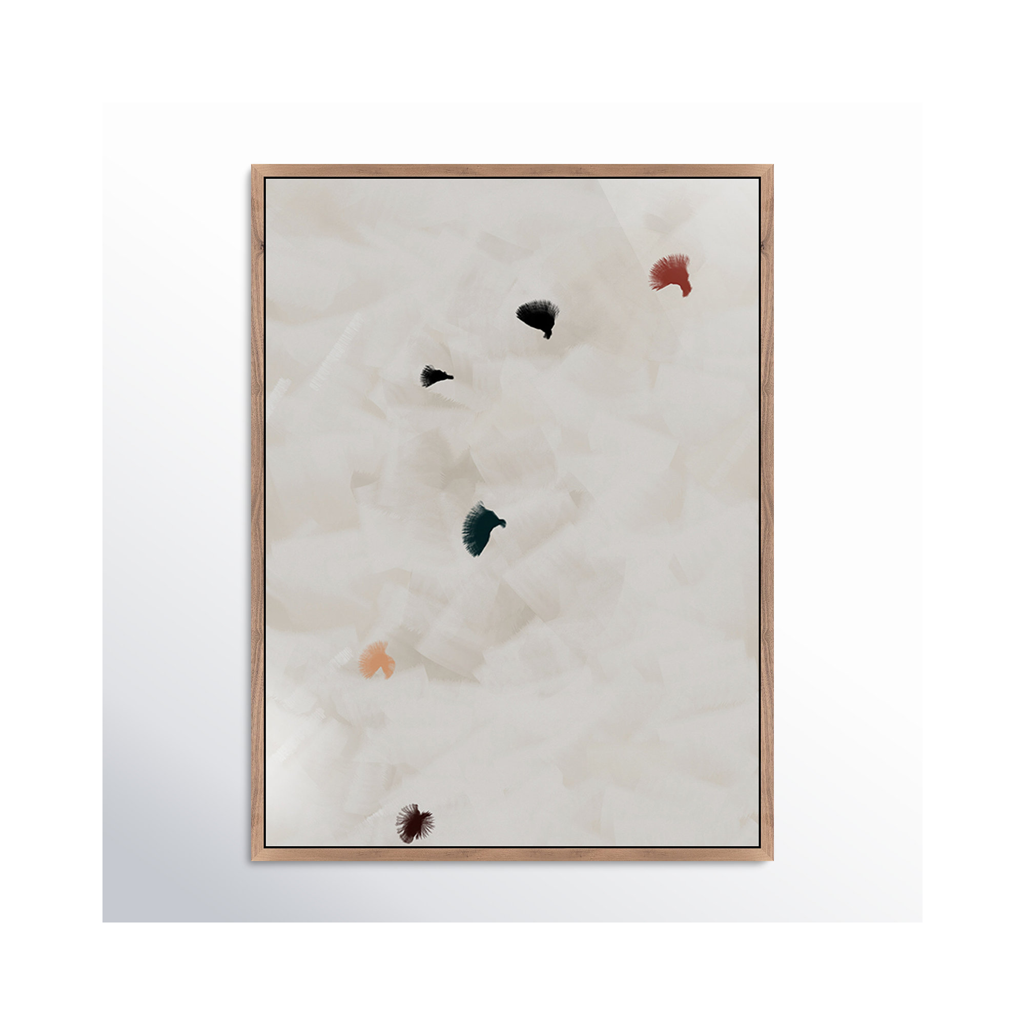 In Flight No 8 by Patricia Vargas, 32" H x 24" W, Rustic Walnut Framed