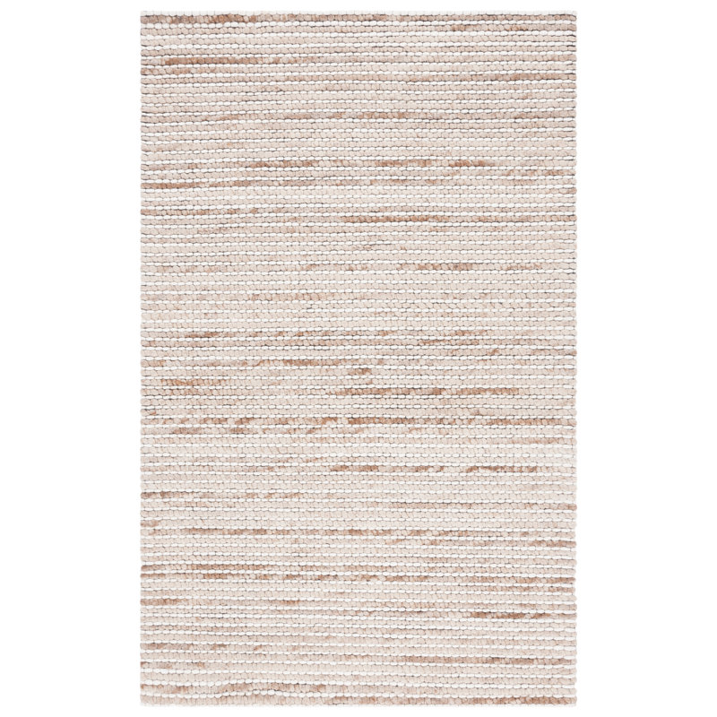 Sumler Hand Woven Wool Striped Rug, Rectangle 5' x 8'