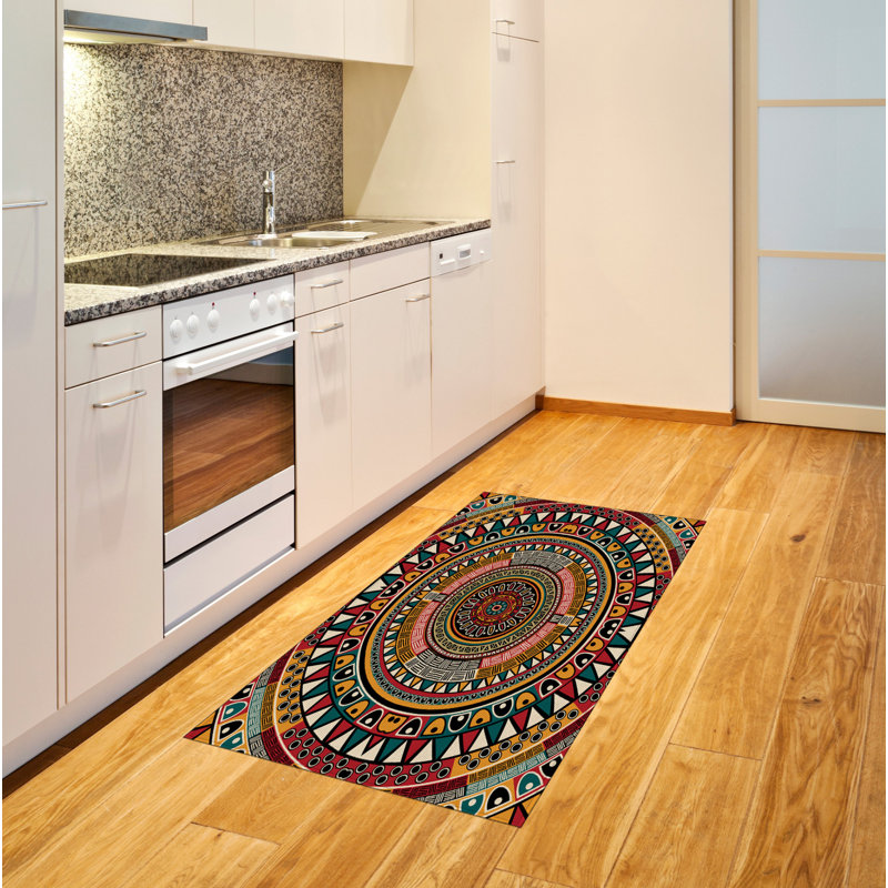 Tribal High Density Long Fiber Poly Threads Decorative Area Rug Carpet, Rectangle 2'7" x 5'