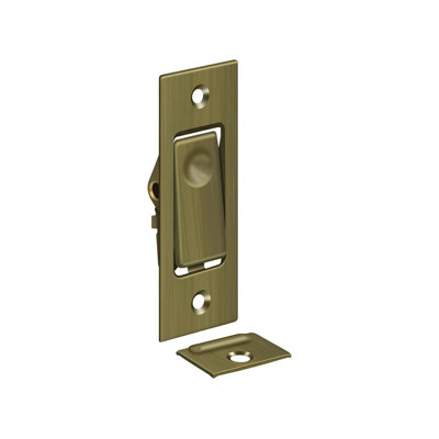 Deltana PDB42U5 Pocket Door Bolts; Jamb Bolt; Antique Brass Finish