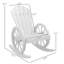 Chaise berçante en bois