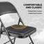 Ensemble de chaises pliantes rembourrées Merieme