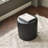 18" Wide Faux Leather Round Upholstered Ottoman-1900555103