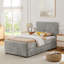 Lit simple tapissier avec lit gigogne escamotable-129754931-129754933