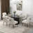 Dinnington Velvet Upholstered Side Chair With Black Legs-480444295