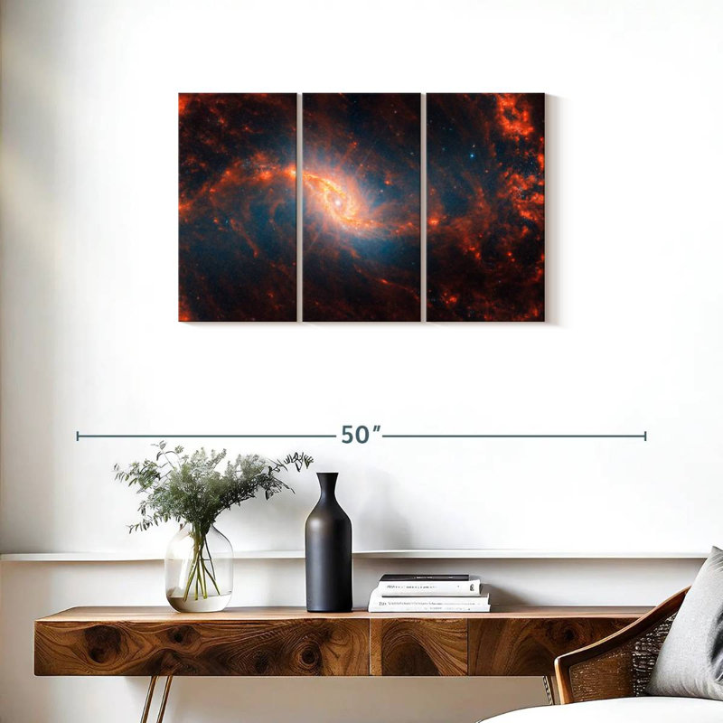 Oberle Webb et Hubble - Galaxie spirale NCL 1365, H 20 po x l 33 po