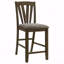 Ensemble de 2 chaises de salle à manger rembourrées à hauteur de comptoir