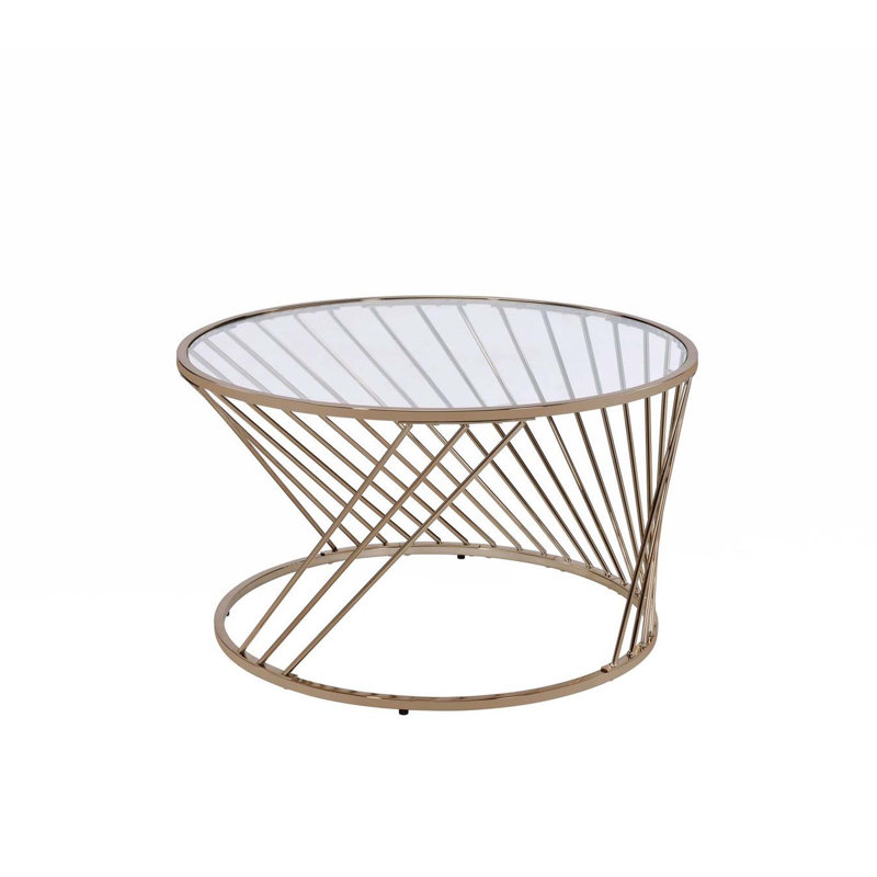 Rennell Glass Top Single Coffee Table