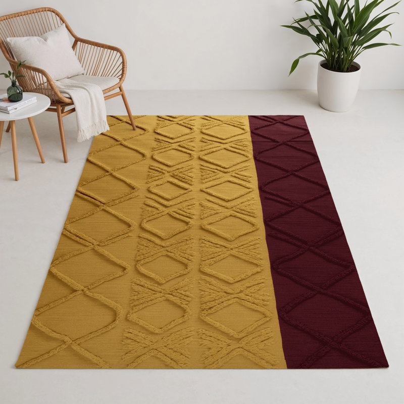 Tapis brun intérieur et extérieur Trellis, Rectangle 9 pi x 12 pi