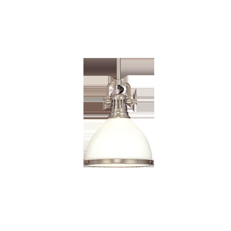 Randolph 1 - Light Pendant, Satin Nickel, 10"