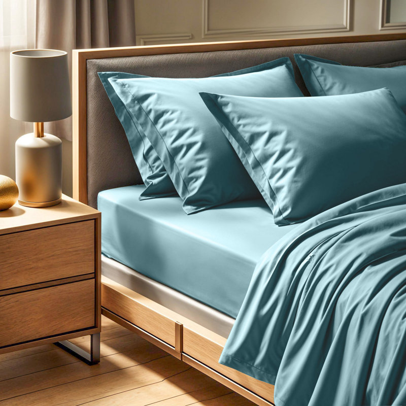 King Fitted Sheet, 70.9 x 78.7 x 11.8 | 100% Cotton Ranforce, 145 Thread Count | Machine Washable at 86°F | Luxurious Softness & Comfort for a Restful Night's Sleep