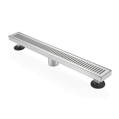 BOANN 304 Stainless Steel Rectangular Linear Shower Floor Drain (24 in)