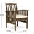 2pcs Wood Dining Chair With Grey+cream Seat Cushions - , For Patio Comfy Stylish,
