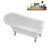 58" Streamlin Clawfoot Tub,Tray,Drain, Clawfeet-101628928-102219863