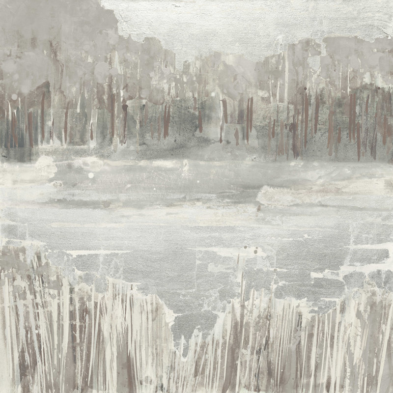 Argent paysage neutre, H 20 po x l 20 po