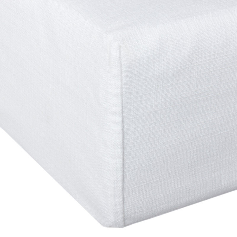 Housse de sommier Prue, très grand, blanc, Très grand, Blanc