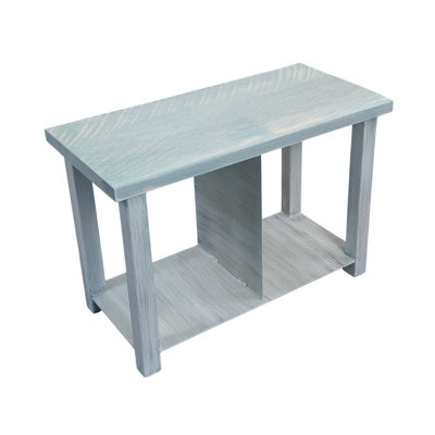 METAL BENCH WITH 2 SHOE CUBBYS