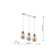 Bulb 3 - Light Silver LED Kitchen Island Pendant