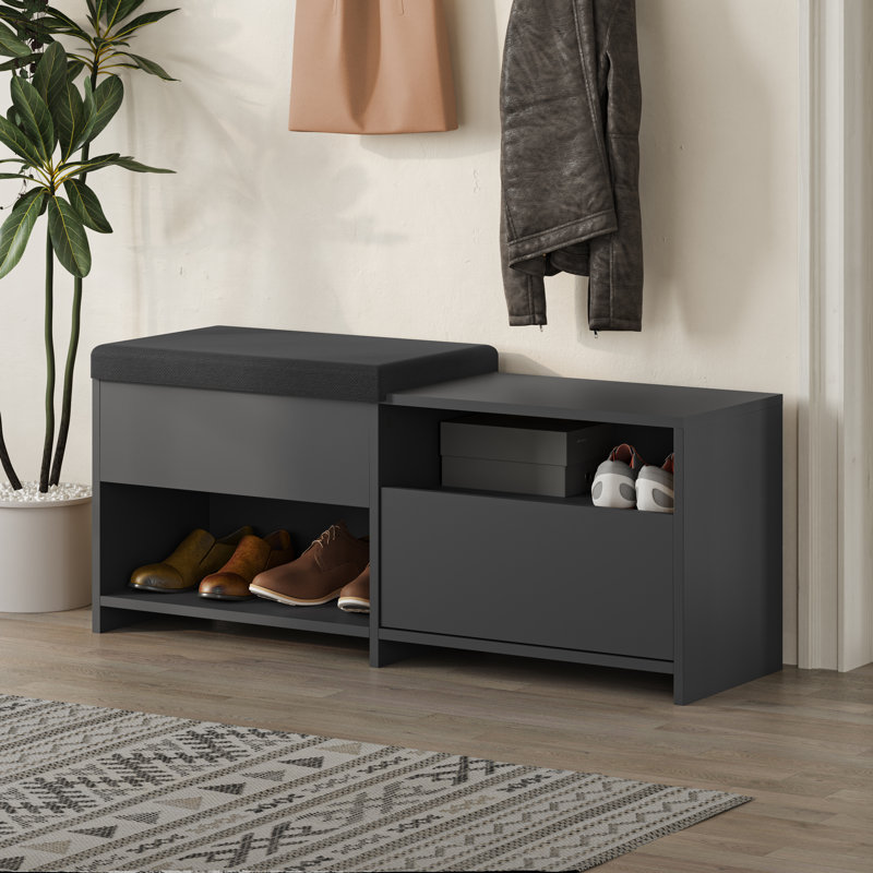 6 Pair Shoe Storage Cabinet, Anthracite